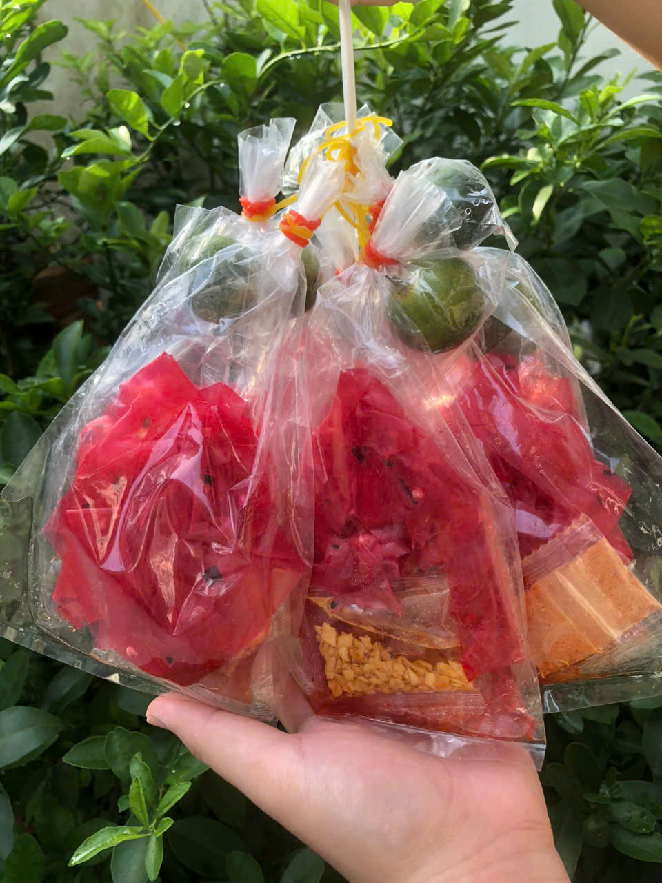 Bánh tráng phơi sương thanh long (gói 70g) mềm dẻo và thơm ngon. Ăn Vặt Thanh Trúc 3