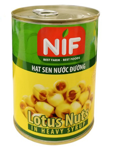 Hạt sen nước đường NIF lon 560 gr