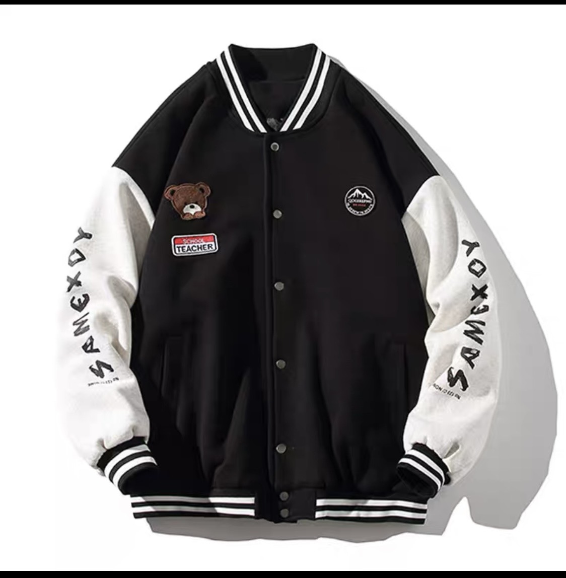 Áo khoác nỉ ngoại unisex bomber cá tính, áo khoác bomber thời trang nam nữ ut897