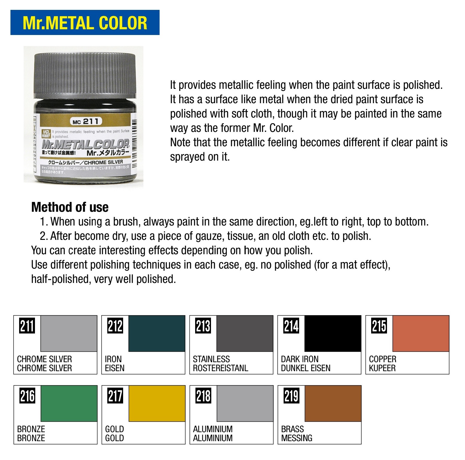 Sơn mô hình mr. hobby - mr metal color