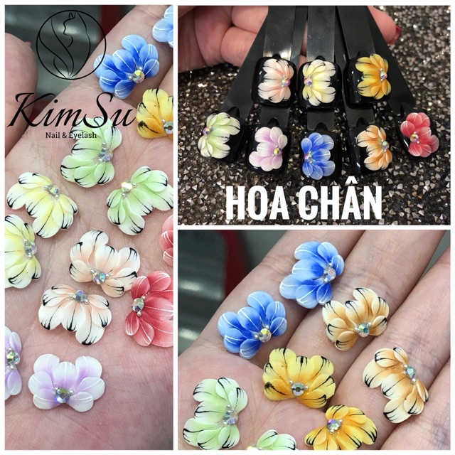 Phụ kiện nail - hoa bột - Hoa chân