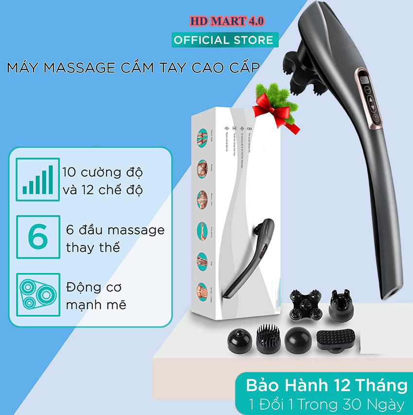 Máy mát xa cầm tay, Máy massage đấm lưng đa năng, máy mát xa đấm lưng 6 đầu, máy đấm lưng cắm điện trực tiếp đa năng, máy đấm lưng sạc pin thiết kế độc lạ