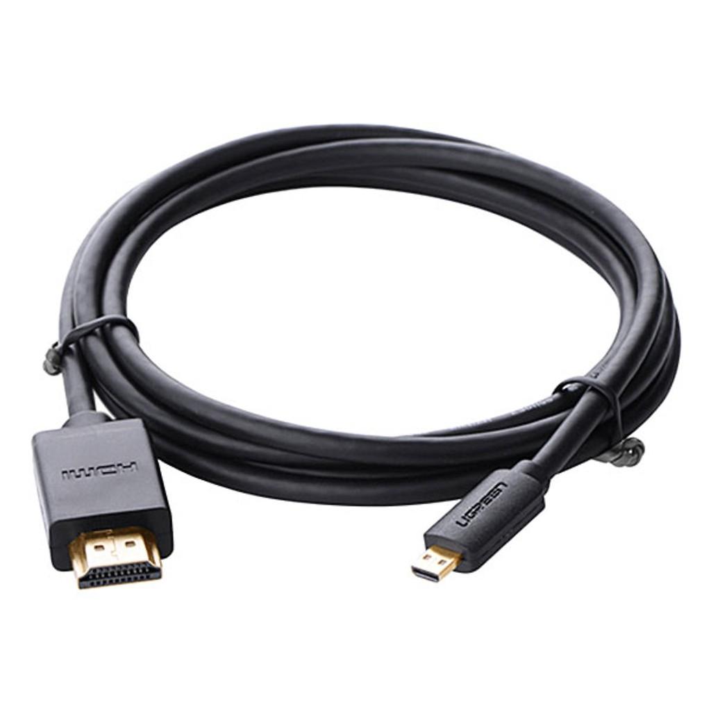 Cáp chuyển đổi ugreen micro hdmi sang hdmi v1.4 30102 1.5m - hàng bảo hành 18 tháng.