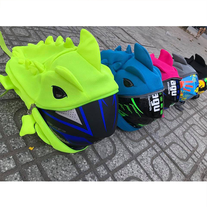 Balo khủng long siêu cute đầy đủ màu sắc