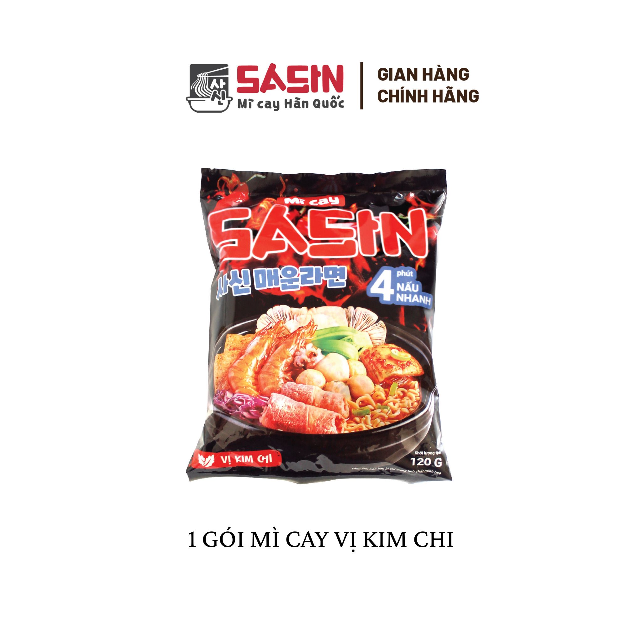 Mì cay Sasin vị kim chi - 1 gói TGVI0051