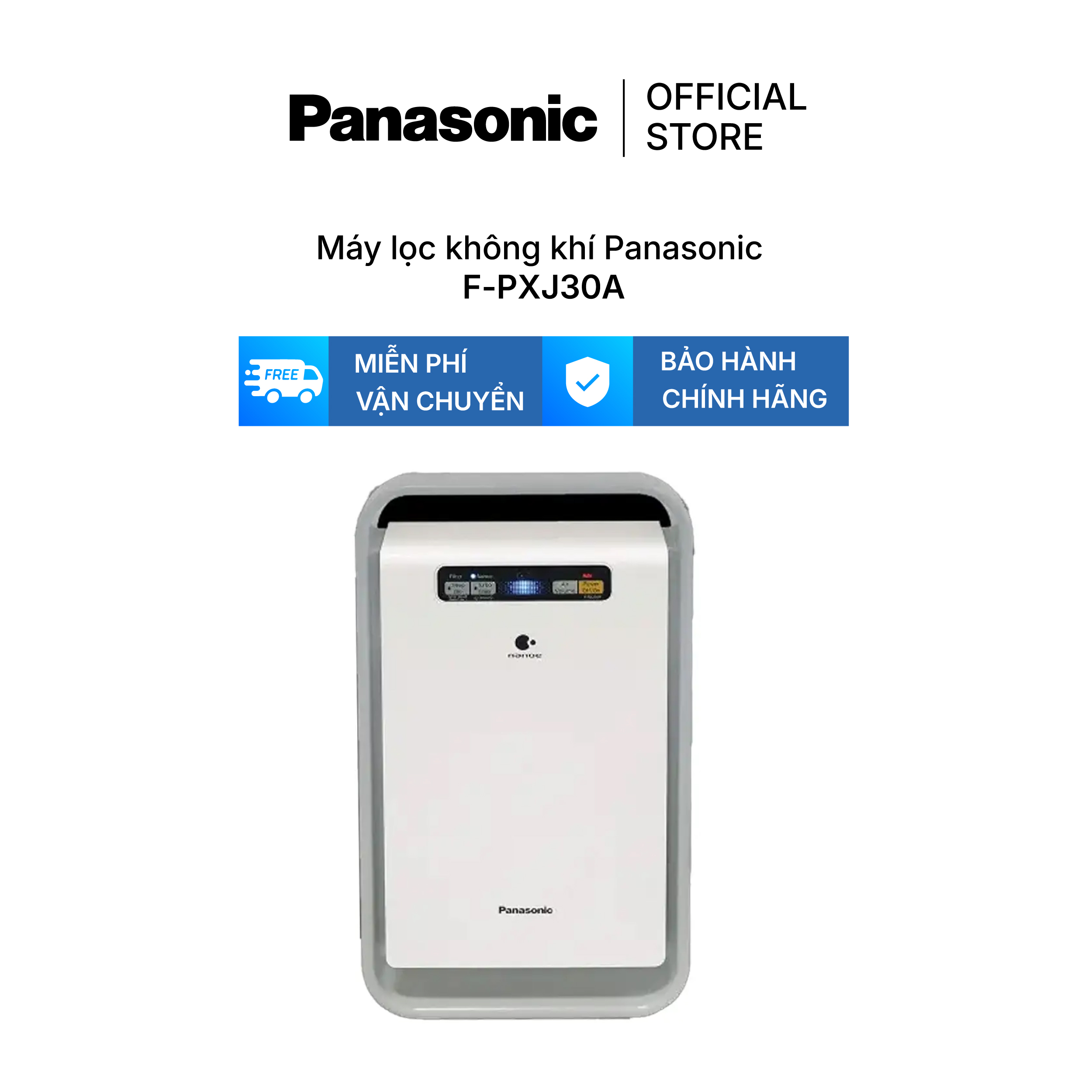 Máy lọc không khí Panasonic model F-PXJ30A (công nghệ lọc Nanoe, cảm biến mùi)