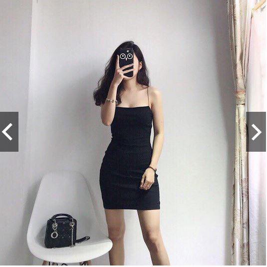 ĐẦM BODY 2 DÂY CHỈ - ĐẦM 2 DÂY - ĐẦM NGỦ - mua hóa đơn trên 300k được tặng 1 phần quà từ shop CAROTSHOP