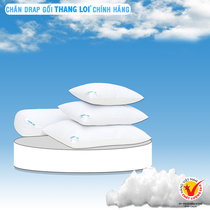 Ruột Gối Ôm 37x105cm màu trắng Thắng Lợi - Chính hãng