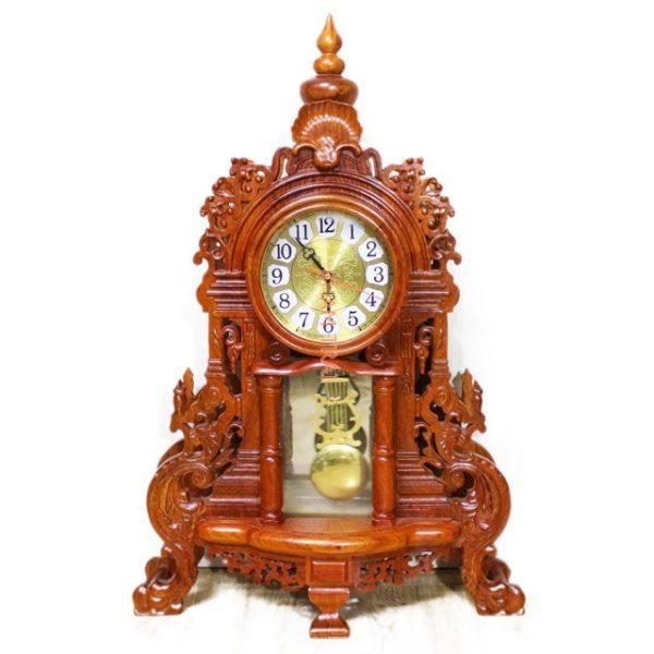 Đồng Hồ Để Bàn Gỗ Hương cao 70cm ( F1 )