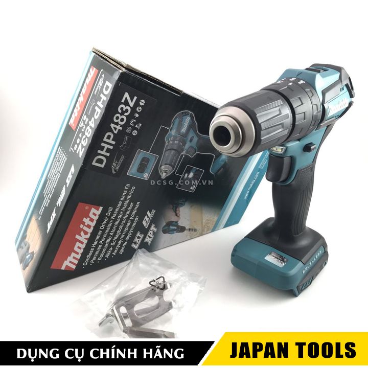 Máy khoan búa vặn vít 13/36/13mm dùng pin 18v makita dhp483z | japan tools