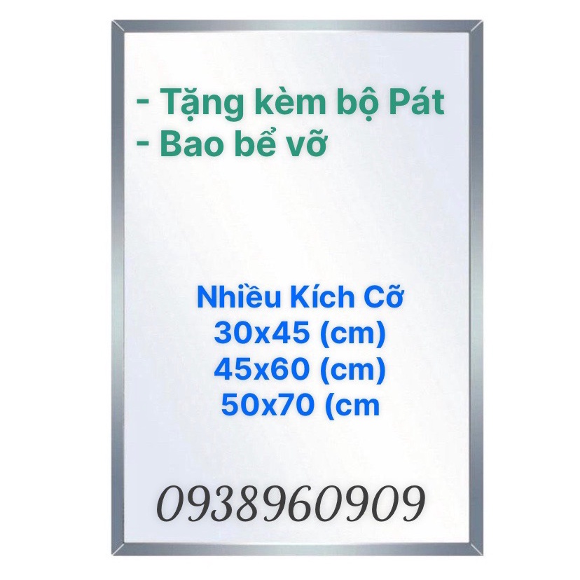 Gương soi chữ nhật phòng tắm pioneer - gương viền chữ nhật - gương soi phòng tắm