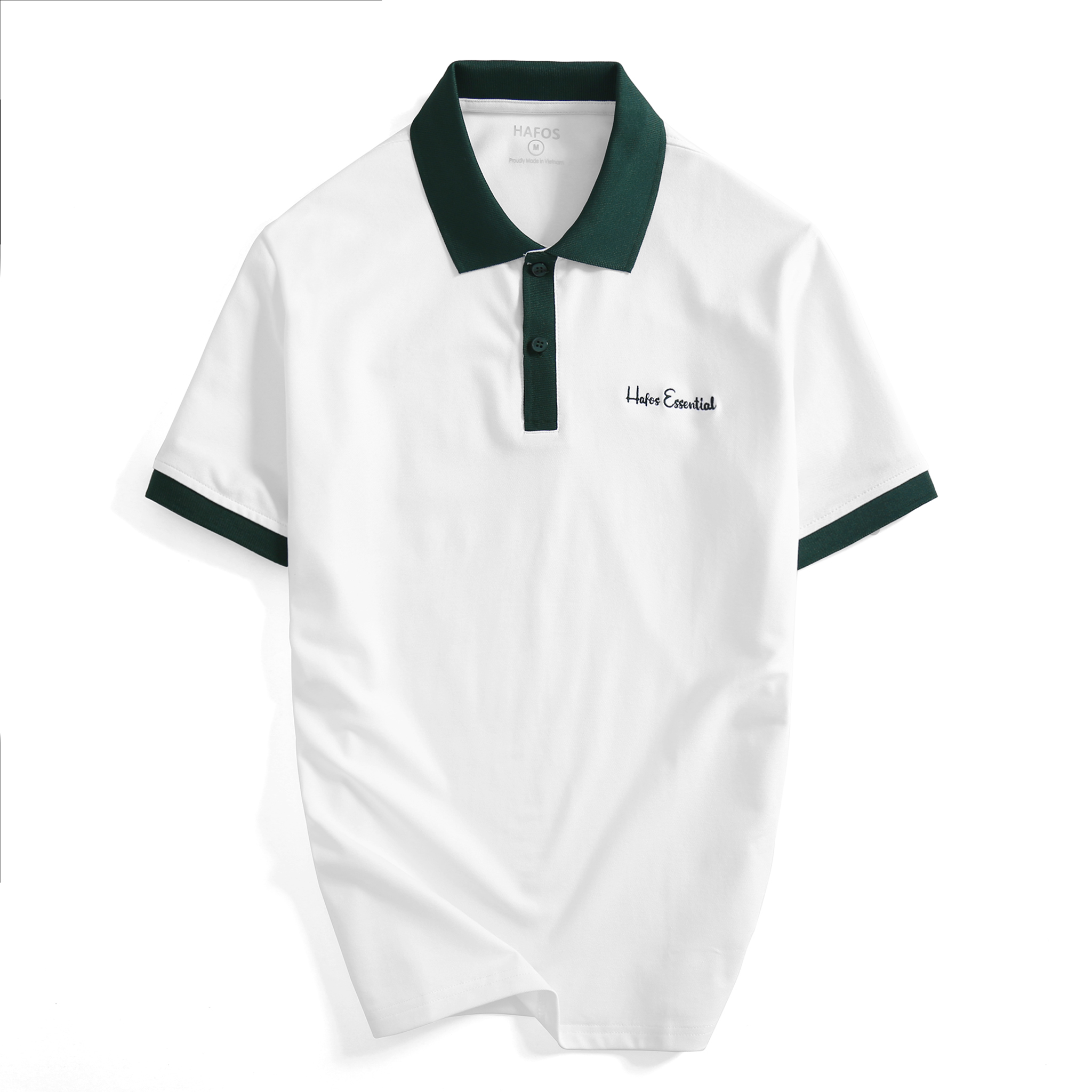 Áo polo nam hafos greeny vải cá sấu cotton cao cấp, chuẩn form
