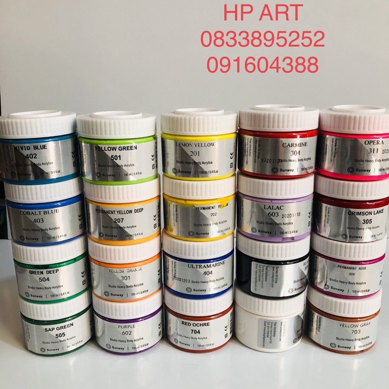 Màu acrylic 100ml sunway