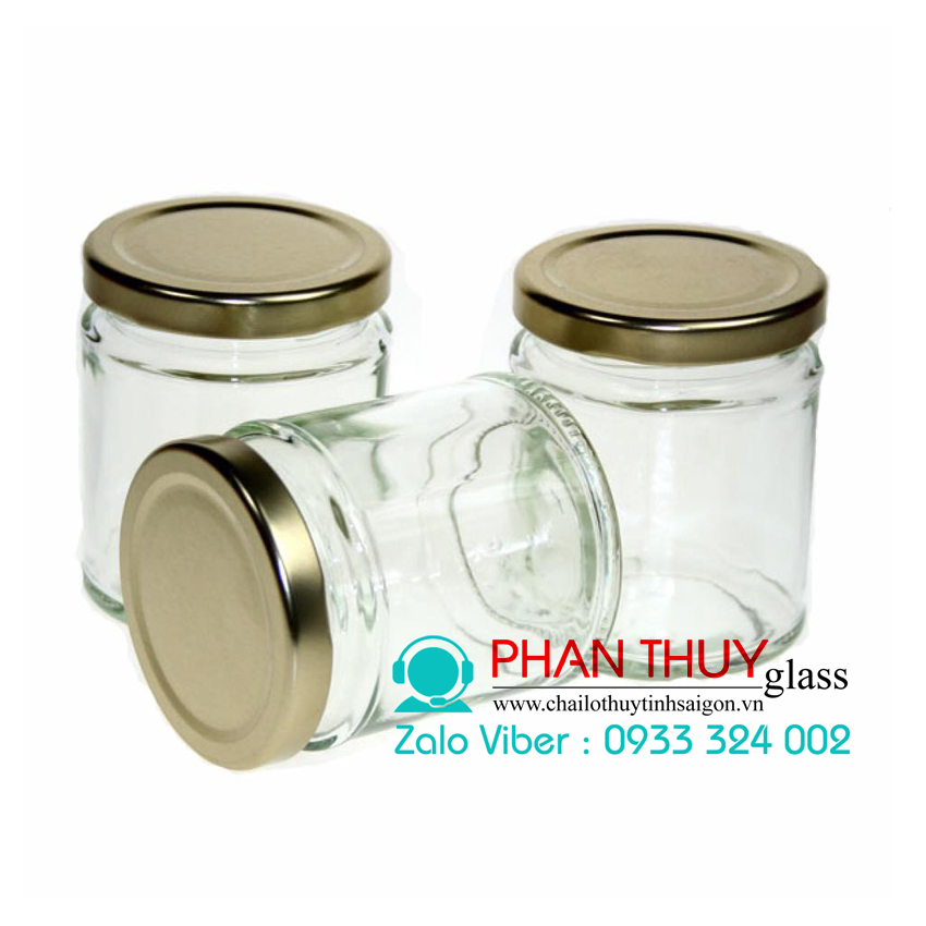 [HCM]Hũ Thủy Tinh 220ml nắp Thiết