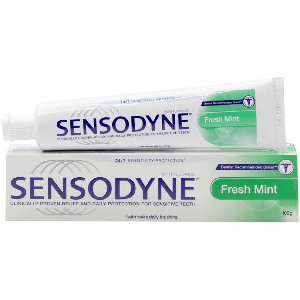Combo 2 tuýp kem đánh răng sensodyne fresh mint tuýp 100g