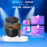Nồi Chiên Không Dầu Philips NA322/00 4.2L|cảm ứng 16 trong 1|RapidAir Plus| Mới, Giòn hơn  - Hàng Chính Hãng