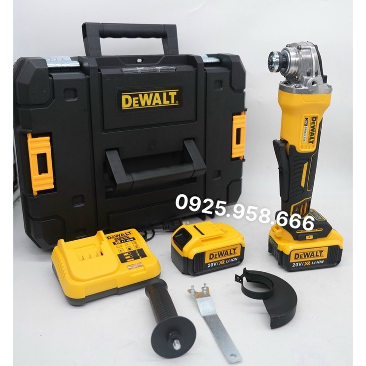 Máy mài góc pin Dewalt DCG405, máy cắt pin Dewalt 405 pin khủng 10cell - động cơ không chổi than - Tổng Kho Khoan Pin 86