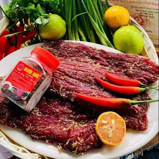 Bò một nắng muối kiến Chuẩn vị Chảo lửa Krong Pa, Gia Lai -Sản phẩm OCOP tỉnh Gia Lai, thương hiệu 30 năm.