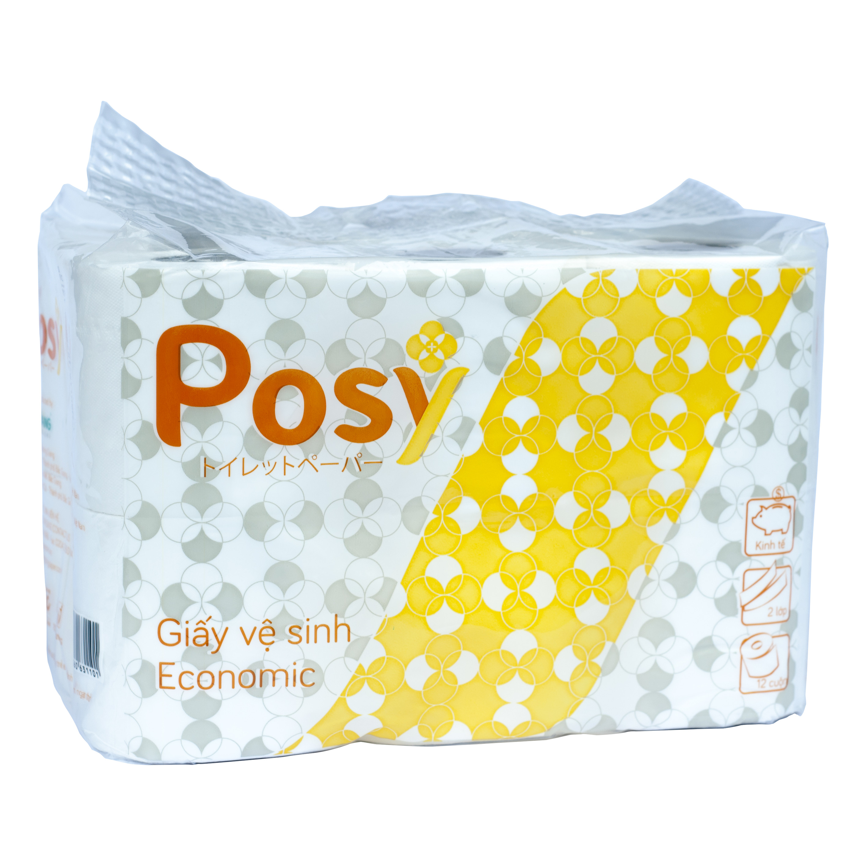 Giấy vệ sinh Posy Economic 12 cuộn/ túi