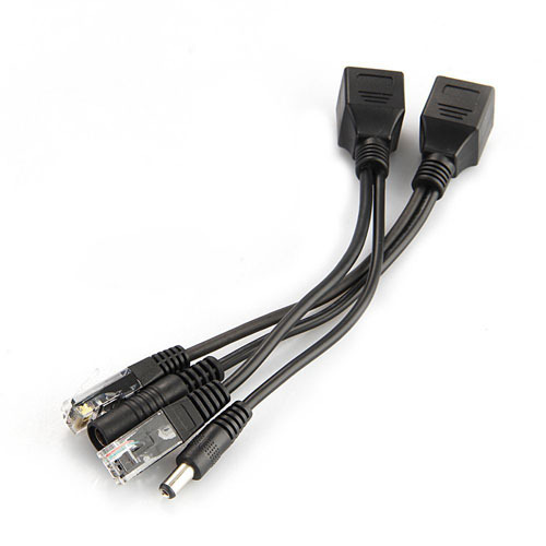 PoE Adapter Cable RJ45 phun Splitter Mạng điện over Ethernet PoE Adapter