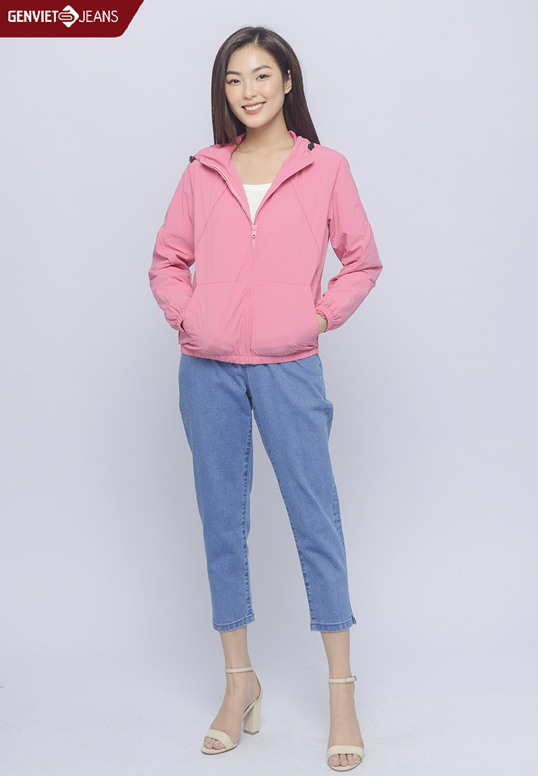 Áo khoác gió nữ 2 lớp dh121g1362 genviet jeans