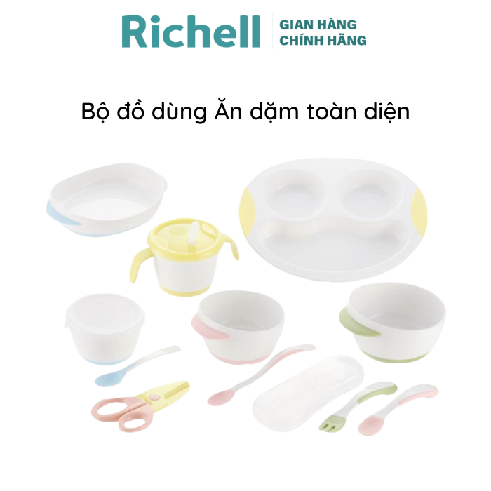 Bộ đồ dùng ăn dặm toàn diện richell tli | baby