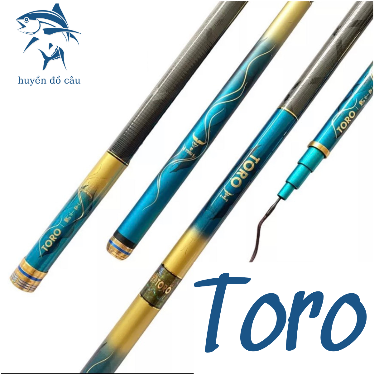 Cần câu tay 8h toro cao cấp, cần câu đài hàng chính hãng, h025