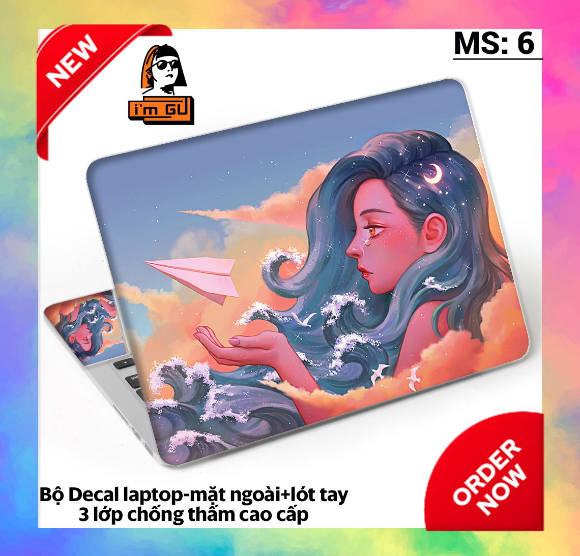 [HCM]MIẾNG DÁN DECAL LAPTOP BẢO VỆ TRANG TRÍ LAPTOP  Decal cao cấp 3 lớp chống thấm TẤT CẢ CÁC DÒNG MÁY MACBOOK/ACER/HP/DELL