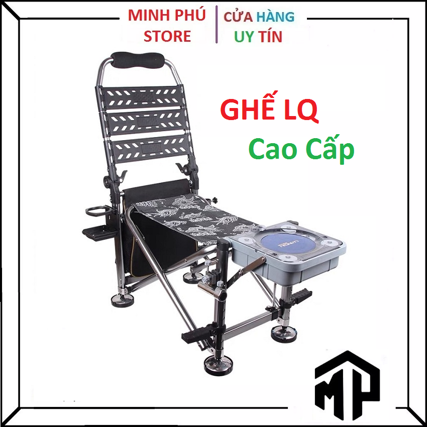 Ghế địa hình cao cấp lianqiu lq-032b, ghế câu đài cao cấp hàng chính hãng