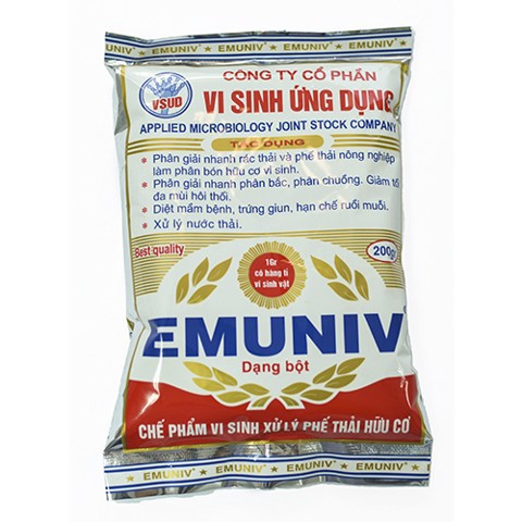 Chế phẩm vi sinh xử lý phế thải hữu cơ em tiêu chuẩn chất lượng