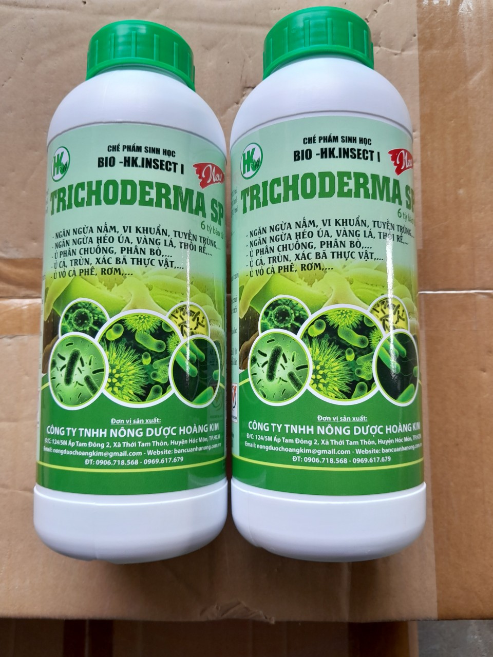 Trichoderma dạng nước chai 1 lít/ phòng ngừa nấm khuẩn gây hại, men ủ sinh học phân chuồng, xác bã thực vật