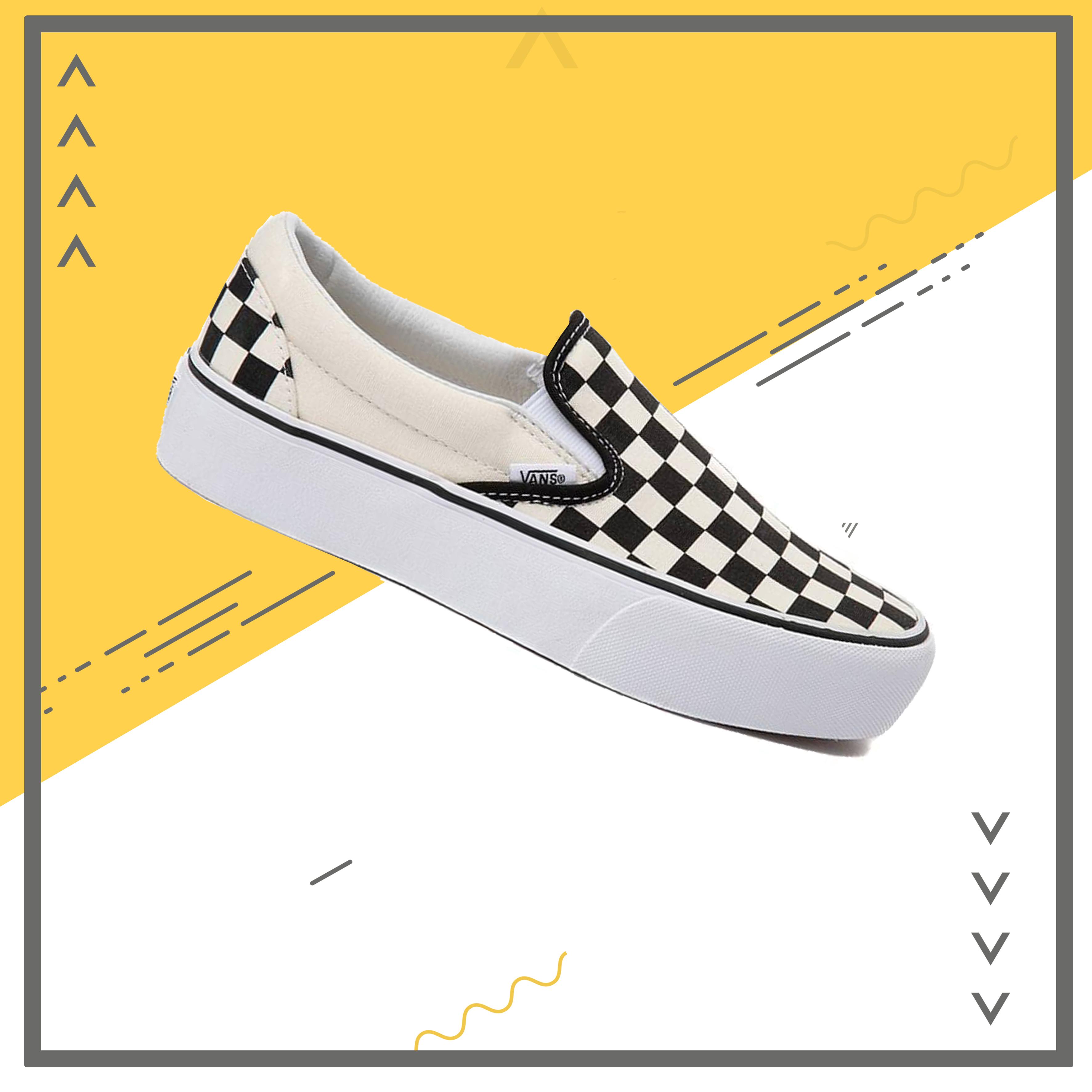 Giày Sneaker Thể Thao Nam Nữ Vans Slipon XS0344 (Caro) - Giày Vans Old Skool - Giày Nam - Giày Sneaker Nữ