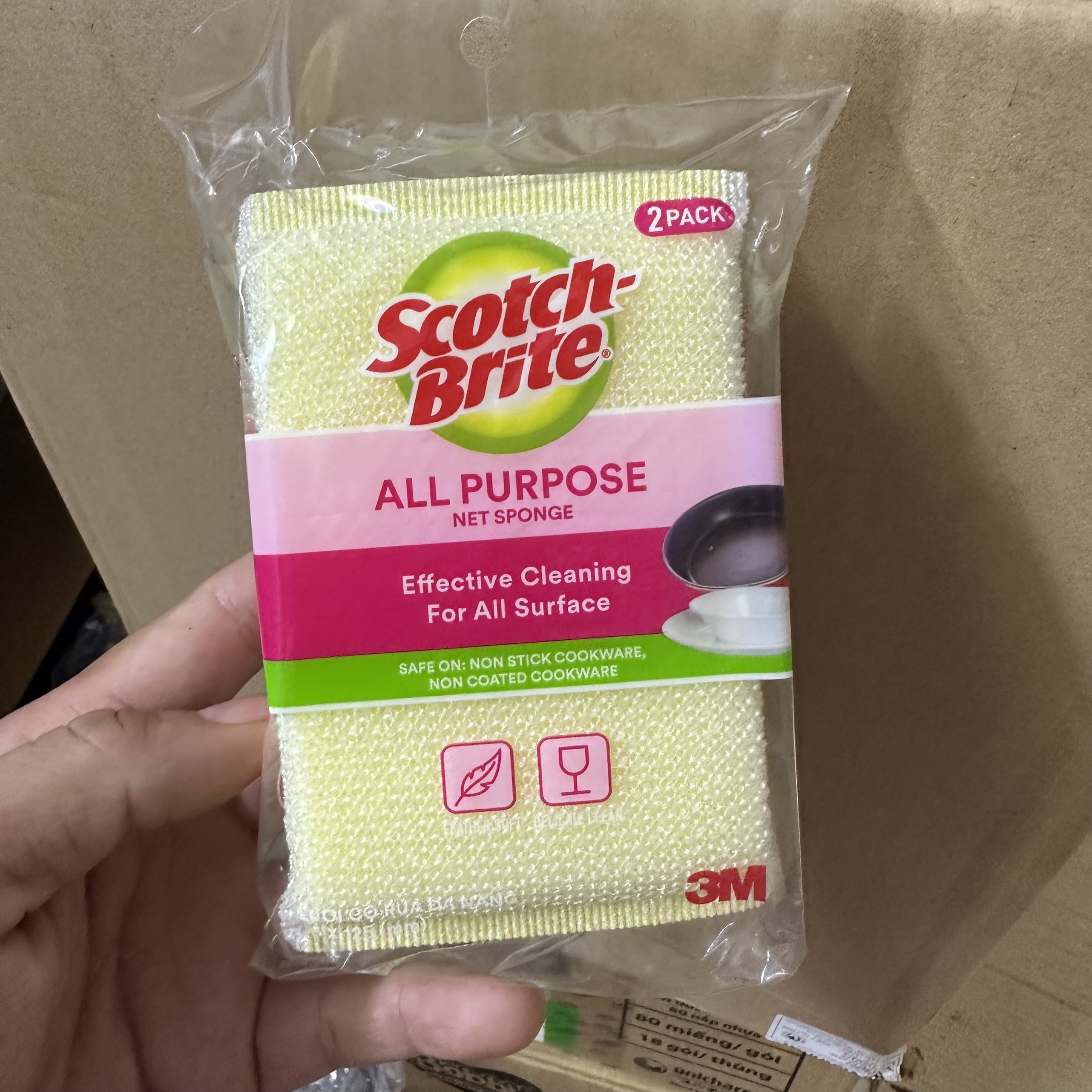 Gói 2 miếng rửa chén đa năng 3M Scotch Brite 12.5cm