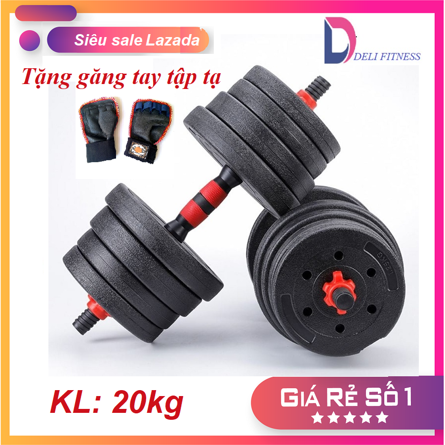 Bộ tạ DUMBELL 20KG tập tay đa năng