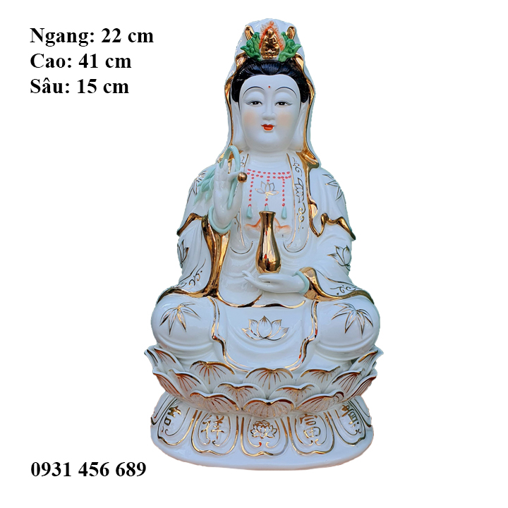 Phật bà quan âm cao 41 cm