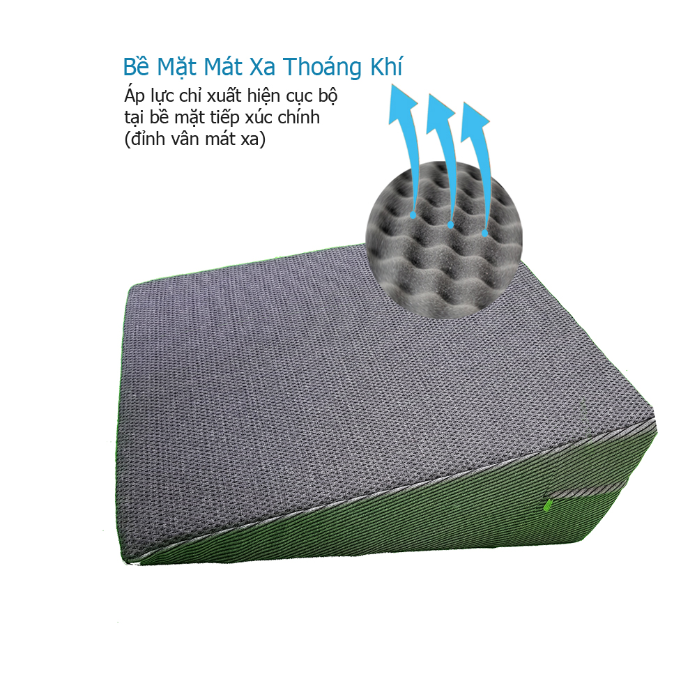 Gối Chống Trào Ngược Dạ Dày ASALAA, Size M - cao 22cm, Cao Cấp 2 Lớp, Bề Mặt Mát Xa Thoáng Mát, Đẩy Lùi Các Triệu Chứng Ợ Nóng, Ợ Chua, Nuốt Nghẹn, Nuốt Vướng, Viêm Họng, Viêm Thanh Quản, Ho Khan, Đắng Miệng ...