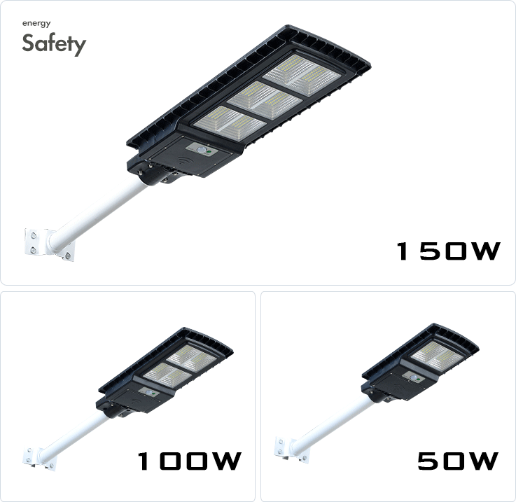 Đèn năng lượng mặt trời liền thể loại 50w, 100w, 150w, 2000w