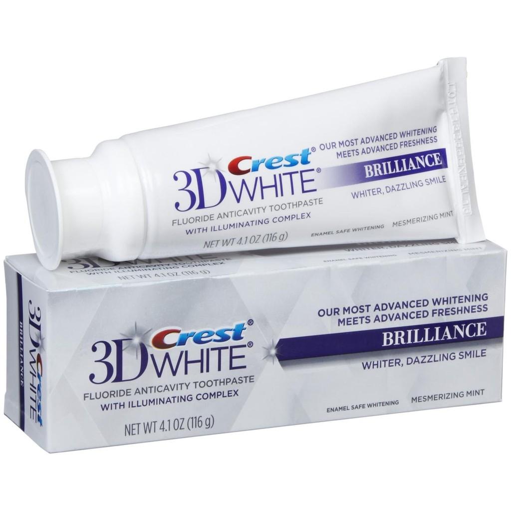 Kem đánh răng trắng răng Crest 3D White Brilliance 116g