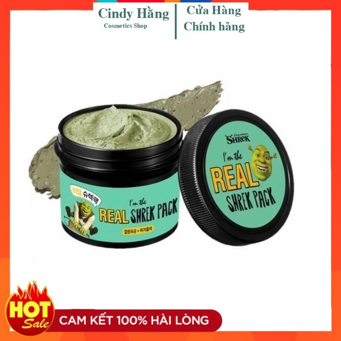 Mặt nạ đất sét bạc hà dreamworks i'm the real shrek pack 110g