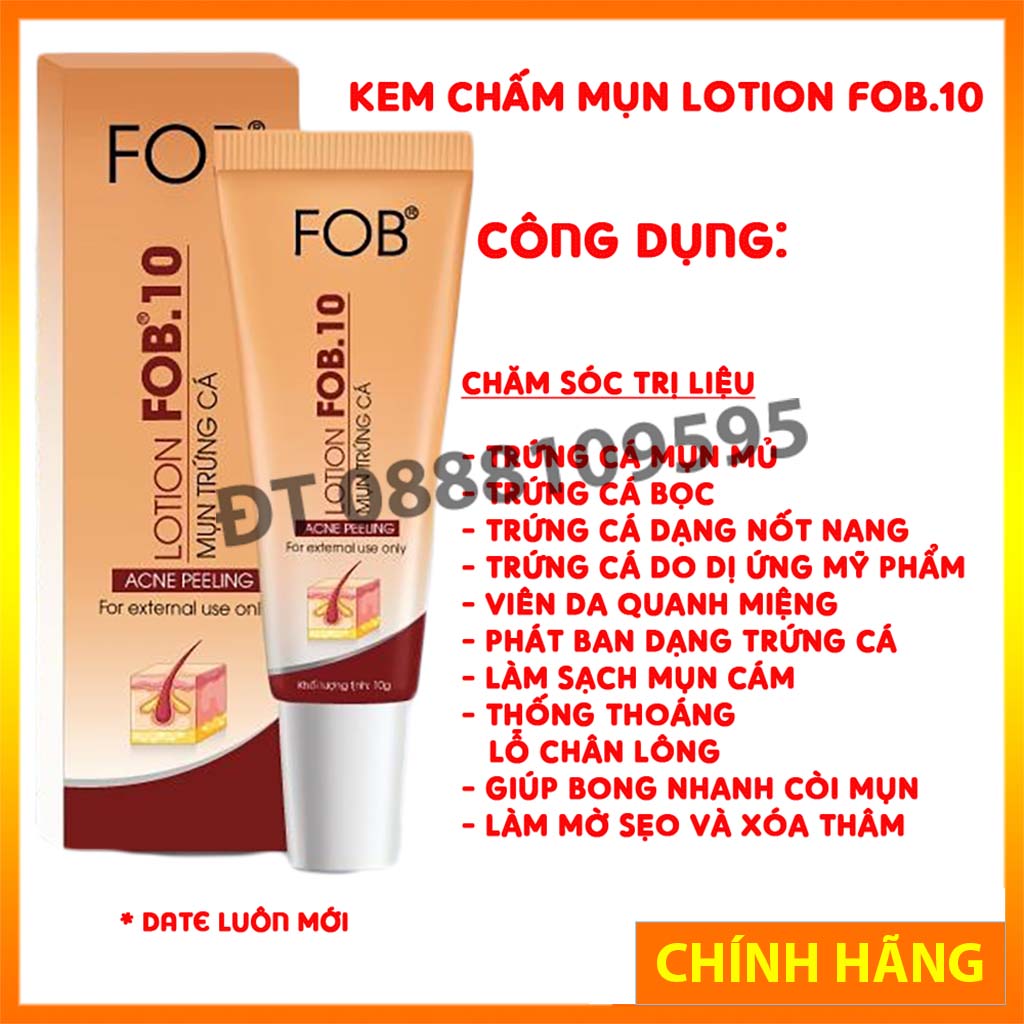 Kem chấm mụn fob 10 mới
