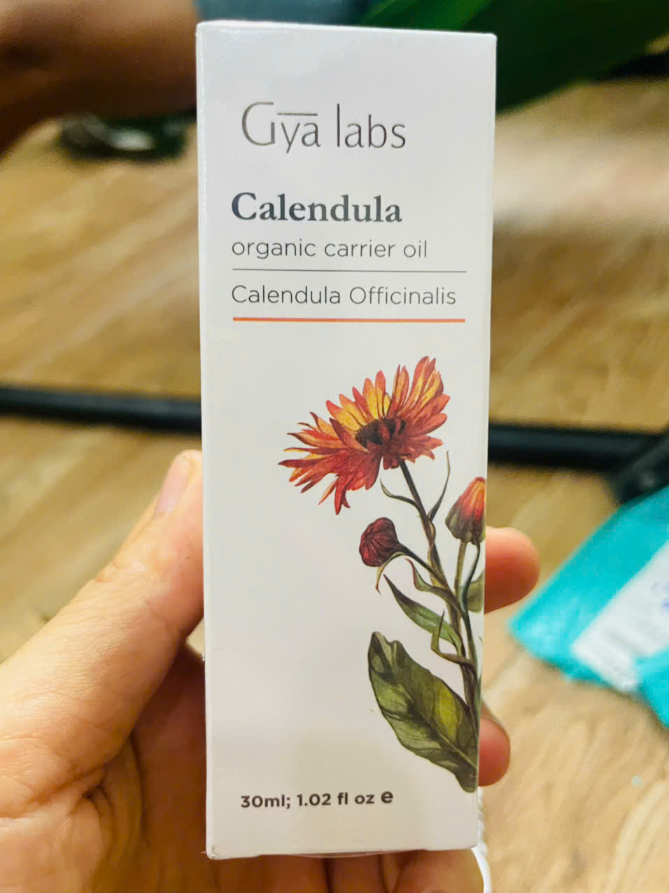 Dầu dưỡng da,Dầu Cúc Hữu Cơ 30ml,dùng cho tóc, da, mặt, da đầu và massage toàn thân,Gya Labs Calendula Oil