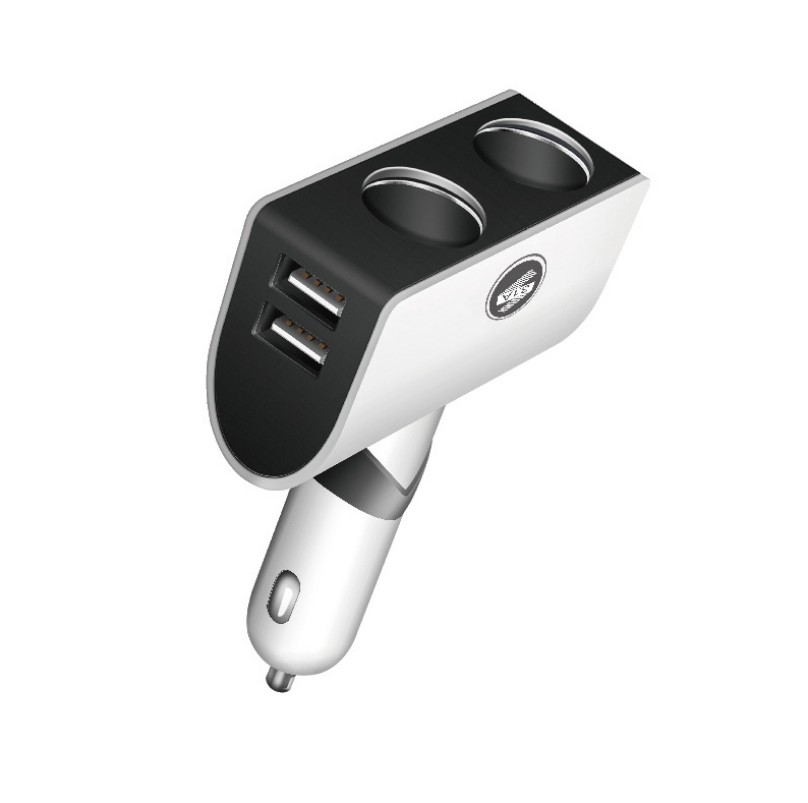 Bộ Chia Tẩu Sạc Xe Hơi Sạc Nhanh 2 tẩu và 2 cổng USB Sạc Điện Thoại Hàng Xịn Bảo Hành 12 Tháng AL5003