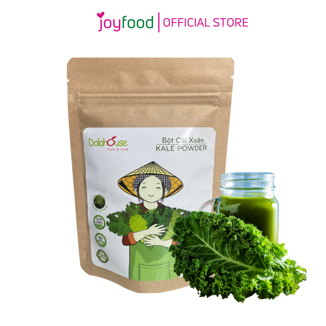 Bột cải xoăn kale nguyên chất sấy lạnh dalahouse gói 50gr