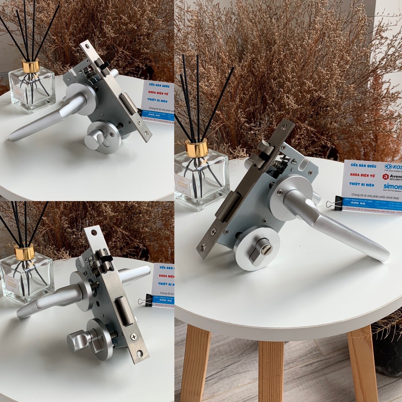 Khóa cửa tay gạt nội thất phong cách châu Âu hiện đại, sang trọng phù hợp cho tất cả các loại cửa gỗ, nhựa nội thất.