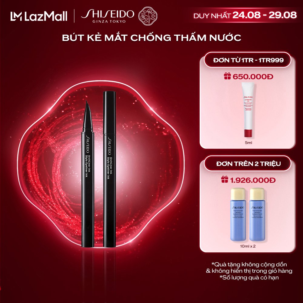 Bút kẻ mắt nước Shiseido Archliner Ink 01 - Shibui Black