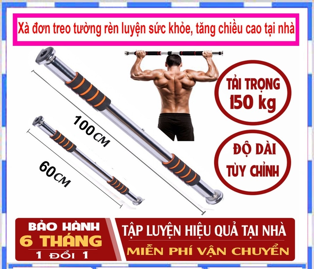 [HCM]Xà đơn gắn cửa treo tường đa năng thông minh hàng cao cấp đa năng  thiết kế nhỏ gọn không cần khoan đục chịu lực lên tới 100KG tập đều đặn 3-4 lần/tuần