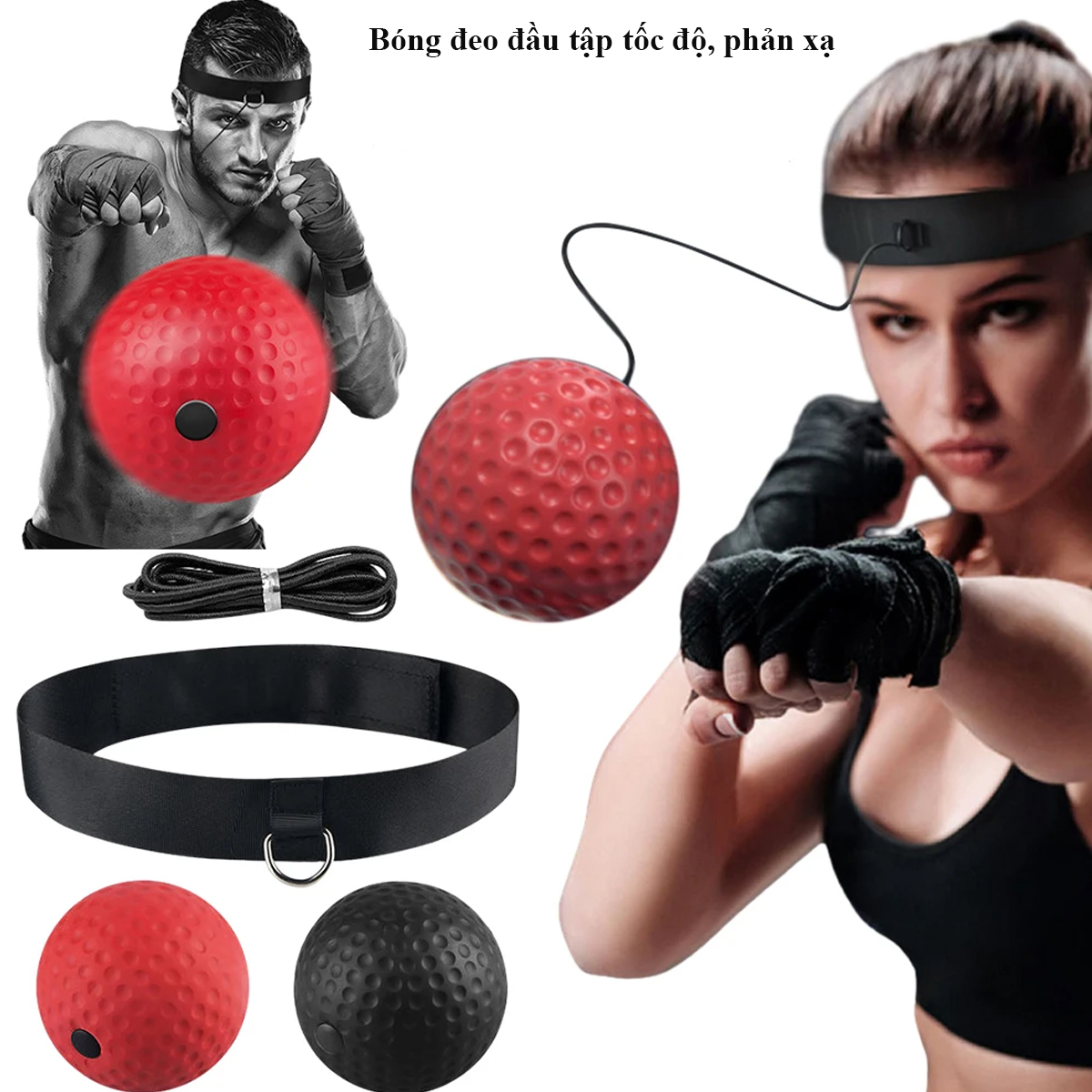 Bóng đeo đầu tập luyện tốc độ phản xạ boxing