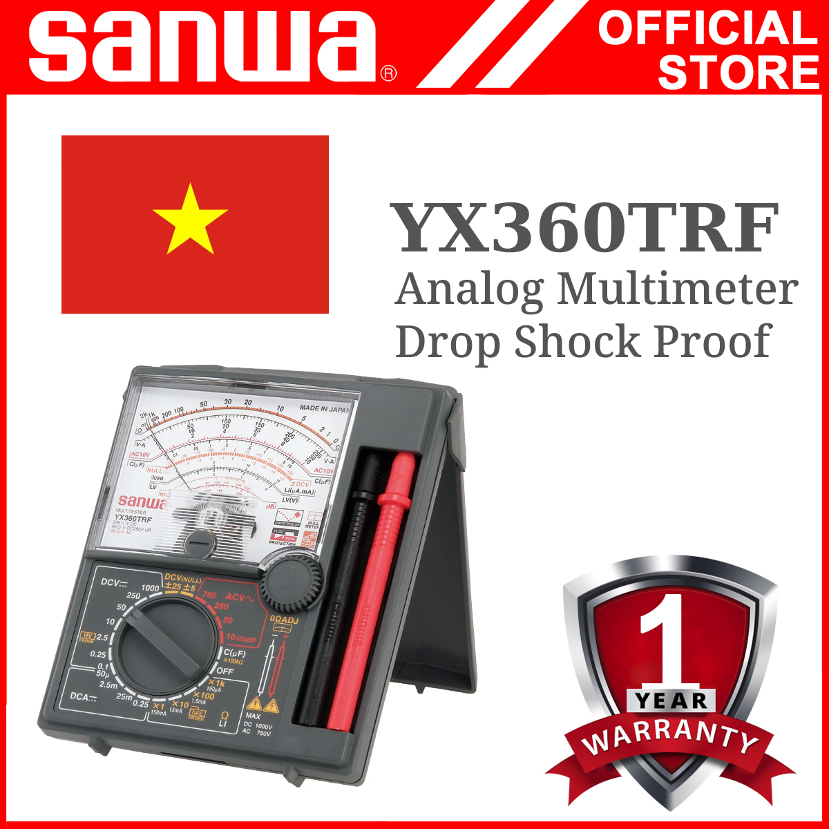 Sanwa yx360trf analog multimeter
