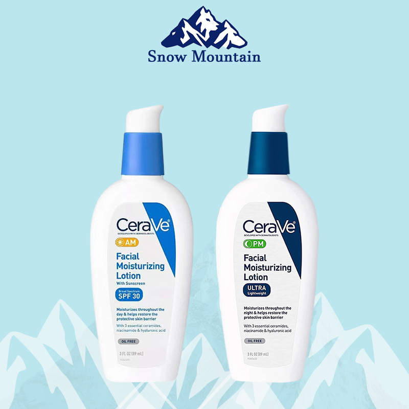 Kem dưỡng ẩm Cerave AM/PM Facial moisturizing lotion 89ML Dưỡng ẩm, chống nắng, ban đêm phục hồi