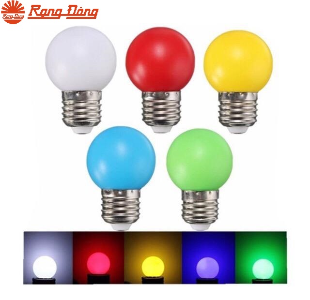 Bóng đèn led tròn 1W Rạng Đông A45 trái chanh E27